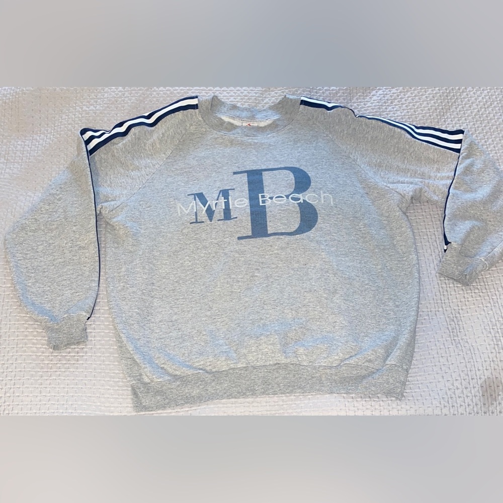 Vintage ESY Sweatshirt Men’s XL Long Sleeve Pullover Gray Y2K Made In USA